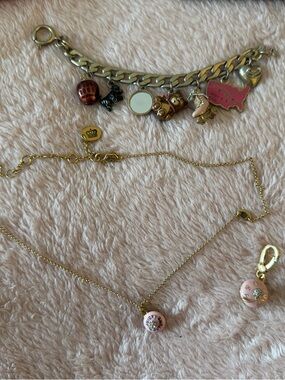 VINTAGE JUICY COUTURE charm bracelet and necklace
